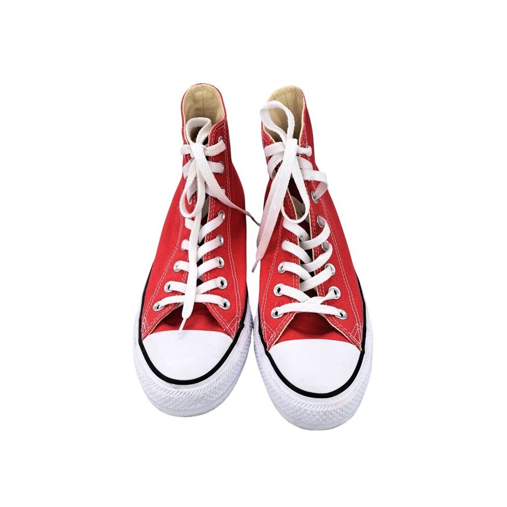Converse Chuck Taylor All Star Red High-Top Sneakers Women Size 9 Men 7 Canvas - Picture 2 of 12